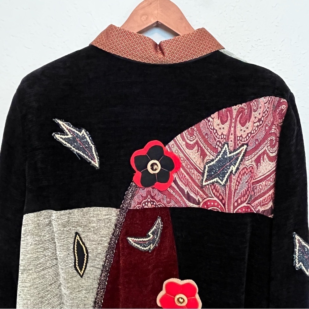 Alex Kim by Allure Vintage Boho Patchwork Button Down Jacket or Blazer Size XL - Picture 14 of 16